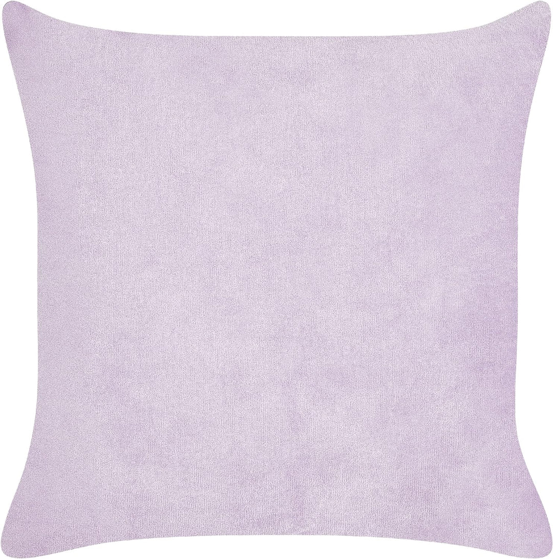 Set aus 2 dekorative Kissen aus Cord 43 x 43 cm Violett Millet