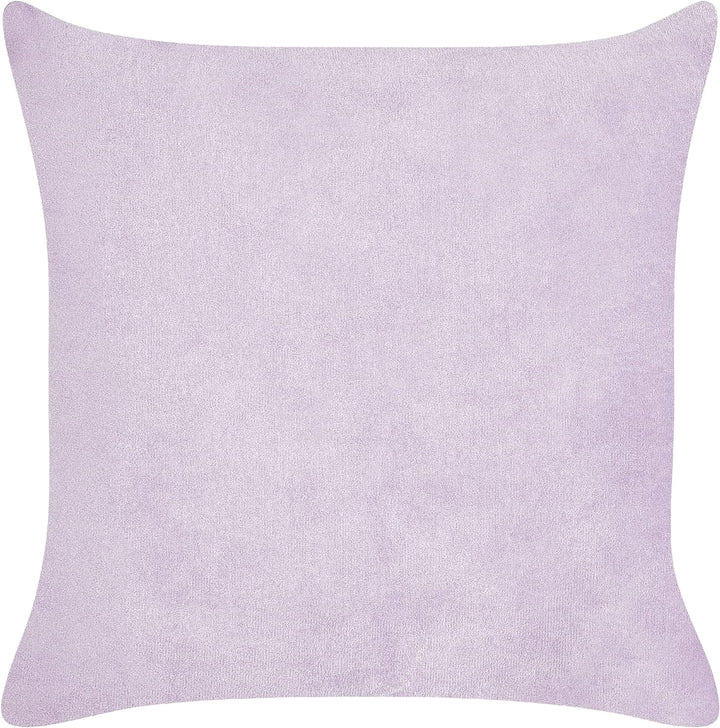 Set aus 2 dekorative Kissen aus Cord 43 x 43 cm Violett Millet