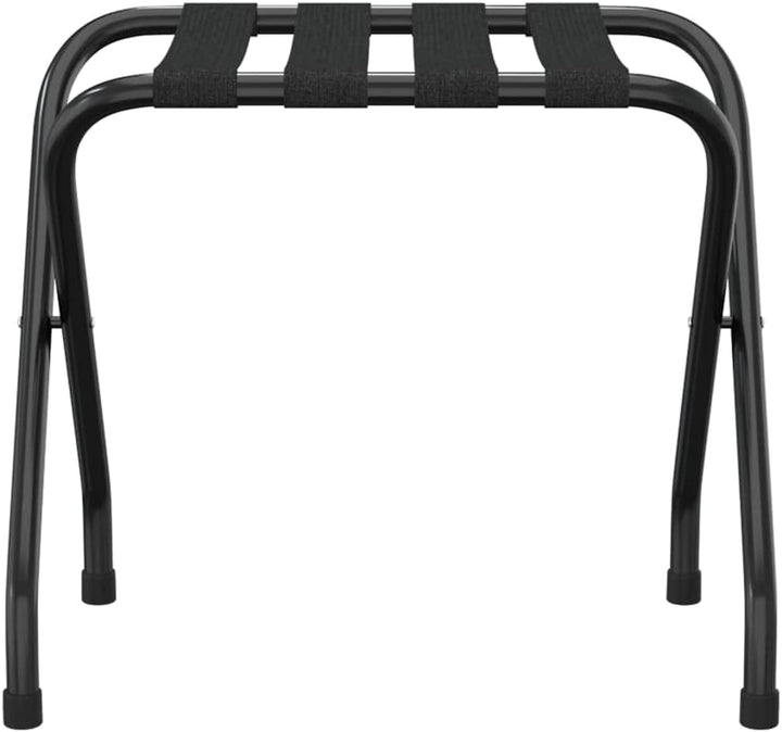 Gepäckablage Schwarz aus Stahl mit 4 robusten Nylon Gurten 56x40x49 cm klappbar faltbar stabil ideal