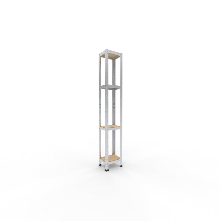 shelfplaza® 180x30x23cm Home Schwerlastregal verzinkt/Metallregal mit 4 Böden/Kellerregal Metall, Ga