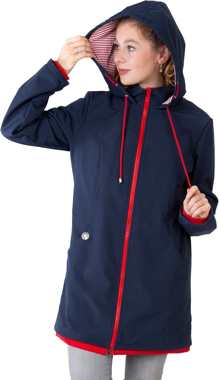 Viva la Mama – Allwetter Funktionsjacke für Mama und Baby, Umstandsjacke + Tragejacke - MELLORY L Vo