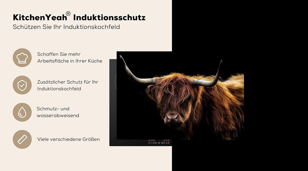 KitchenYeah© Herdabdeckplatte Einteilig Herdabdeckung Abdeckplatte für Ceranfeld Abdeckung Induktion