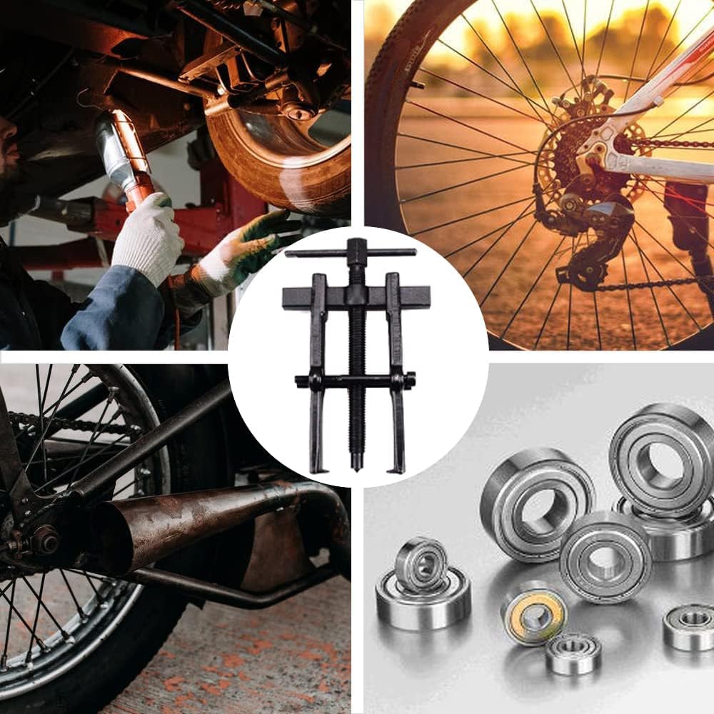 4X Zwei Backen Abzieher 2''/3''/4''/6'', 2 Arme Lagerabzieher Kohlenstoffstahl Radlagerabzieher Zahn