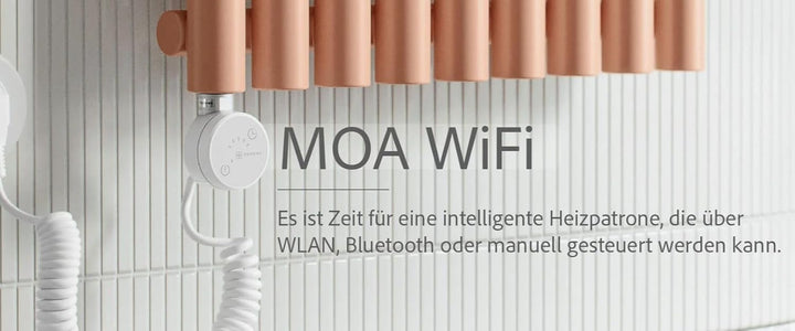 anapont Premium elektrischer Badheizkörper WiFi & Bluetooth 1680h x 600b | Marlin mit App-Steuerung,