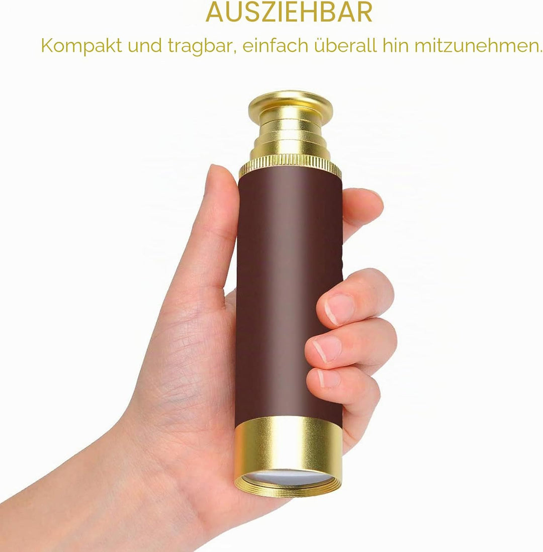 Lychee HD Premium 9 x 32 Push-Pull Monokular Fernrohr Teleskop Fernglas für Camping, Vogelbeobachtun