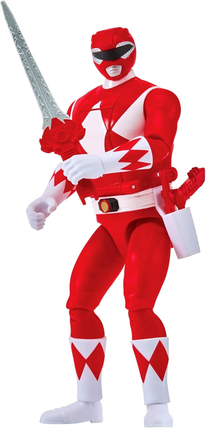 Power Rangers - Auto-Morphin, 2-in-1-Figur mit Gelenken, 15 cm, roter Ranger – Jason Lee Scott, für