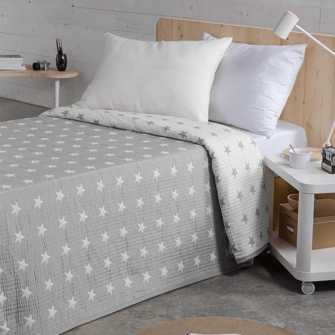 VIALMAN Tagesdecke Sofia 10 CAMA 90 : 180 cm X 270 cm grau, CAMA 90 : 180 CM X 270 CM Grau