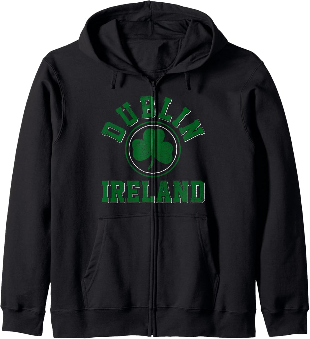Dublin Irland Kleeblatt St. Patricks Day Souvenir Kapuzenjacke