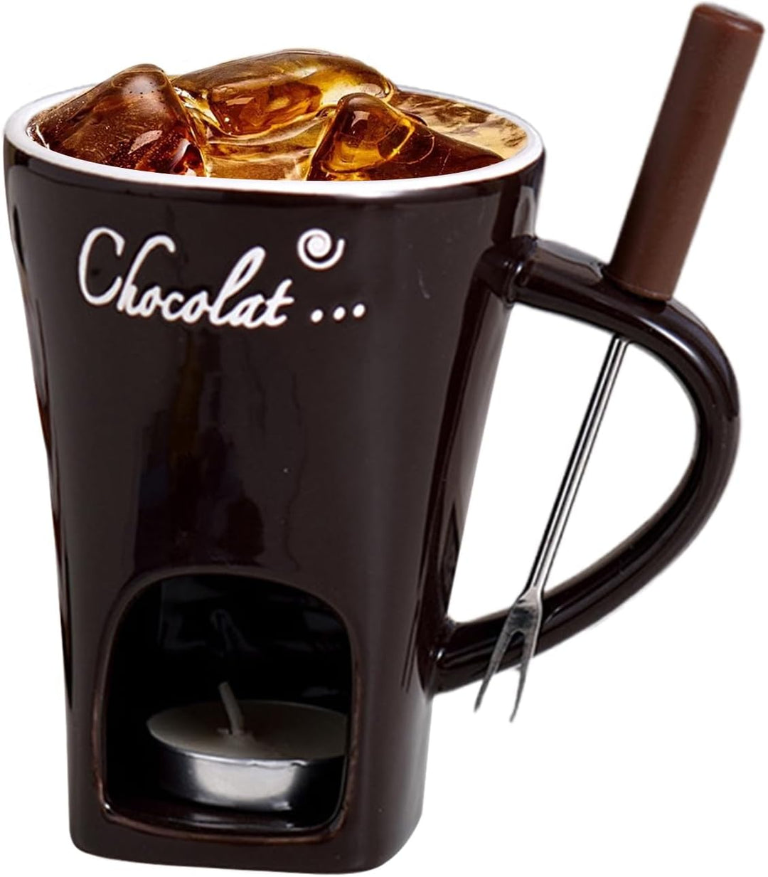 Schokoladen Fondue Tassen 130 Ml Schokofondue Tasse Keramik Mit Gabel Tasse Zum Schokolade Schmelzen