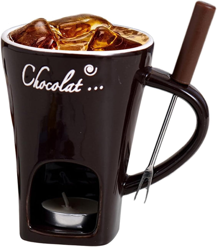 Schokoladen Fondue Tassen 130 Ml Schokofondue Tasse Keramik Mit Gabel Tasse Zum Schokolade Schmelzen