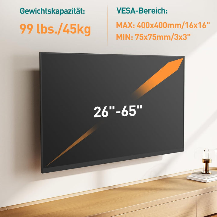 ELIVED Long Extension TV Wandhalterung mit 796mm langem Arm für die meisten 26-65 Zoll TVs, Schwenk-