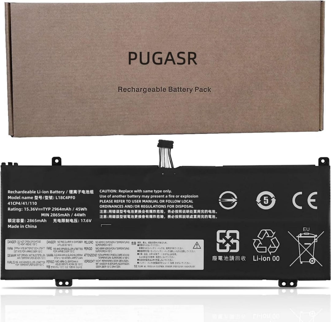 PUGASR L18C4PF0 L18M4PF0 Laptop Akku Kompatibel mit Lenovo ThinkBook 13S-IML 14S-IML 13S-IWL 14S-IWL