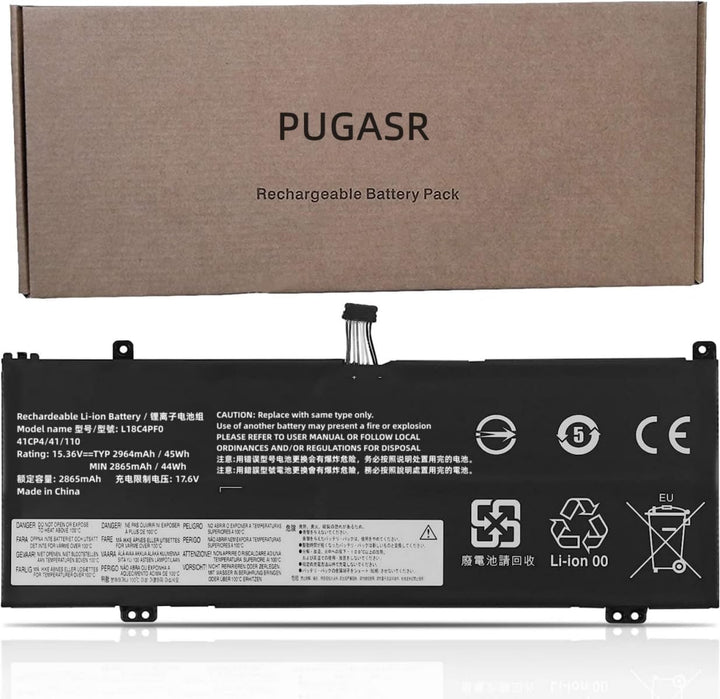 PUGASR L18C4PF0 L18M4PF0 Laptop Akku Kompatibel mit Lenovo ThinkBook 13S-IML 14S-IML 13S-IWL 14S-IWL