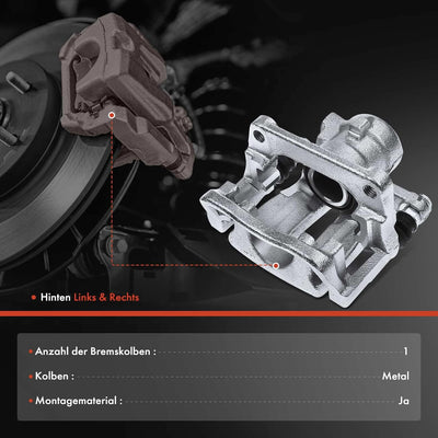 Frankberg Bremssattel Bremszange mit Halter Hinten Rechts Kompatibel mit Freelander 2 FA 2.0L 3.2L 2