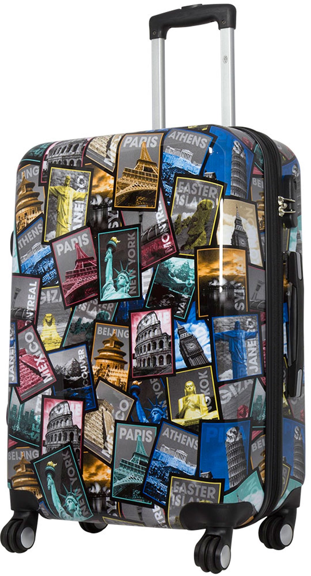 Bowatex Mittlerer New All City 67 cm Reisekoffer 80 Li Motiv Trolley mit Bilder