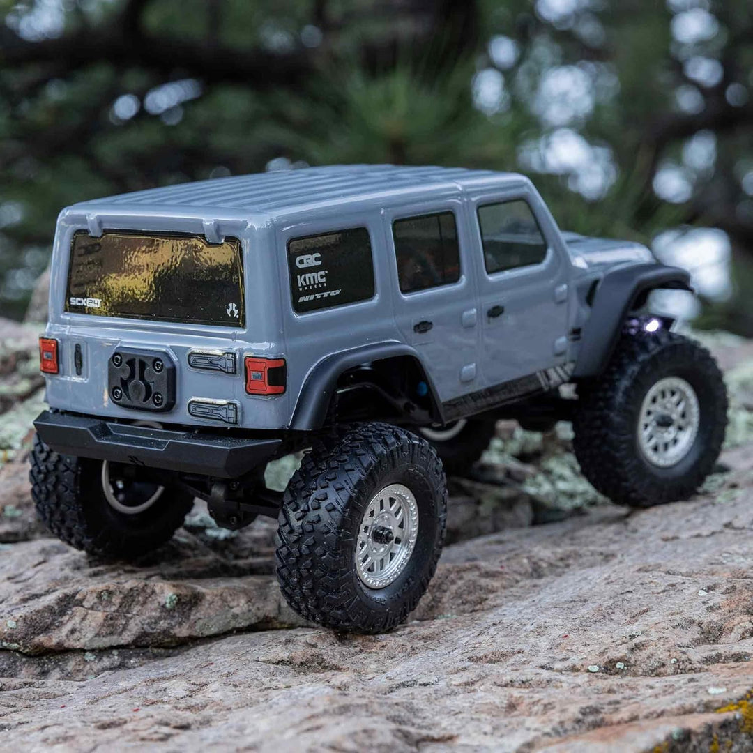 Axial RC Crawler SCX24 Jeep Wrangler 1/24 Scale 4WD RTR Grau