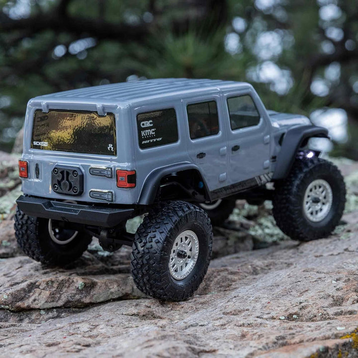 Axial RC Crawler SCX24 Jeep Wrangler 1/24 Scale 4WD RTR Grau