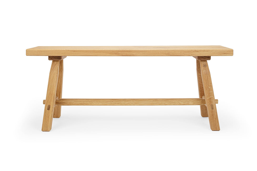 Anton Doll Holzmanufaktur ®, Sitzbank Hans, Naturprodukt 100%, handgefertigte Sitzbank aus massiver