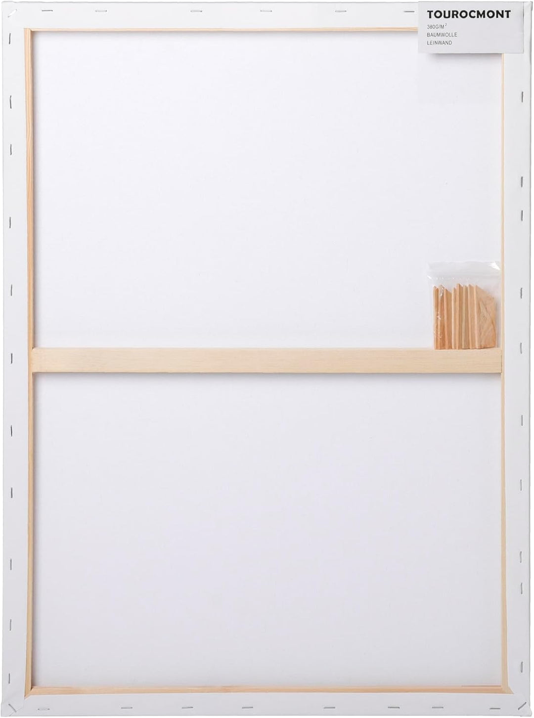 Keilrahmen 3er Set Leinwand 50x70 cm aus 100% Baumwolle 380 g/m² Leinwand Set Maltuch zum Malen 50x7