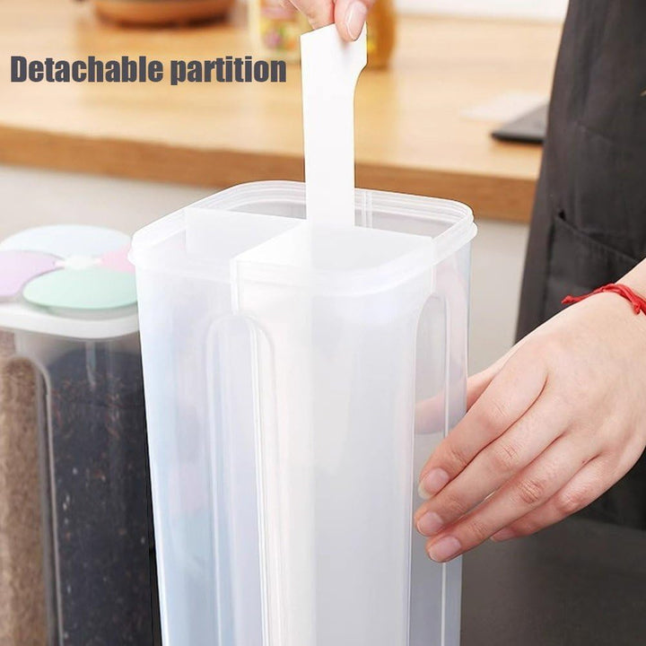 4 Gitter, Versiegeltes Glas, Müsli-aufbewahrungsbox, Frischhaltebox, Lebensmittelaufbewahrungsbehält