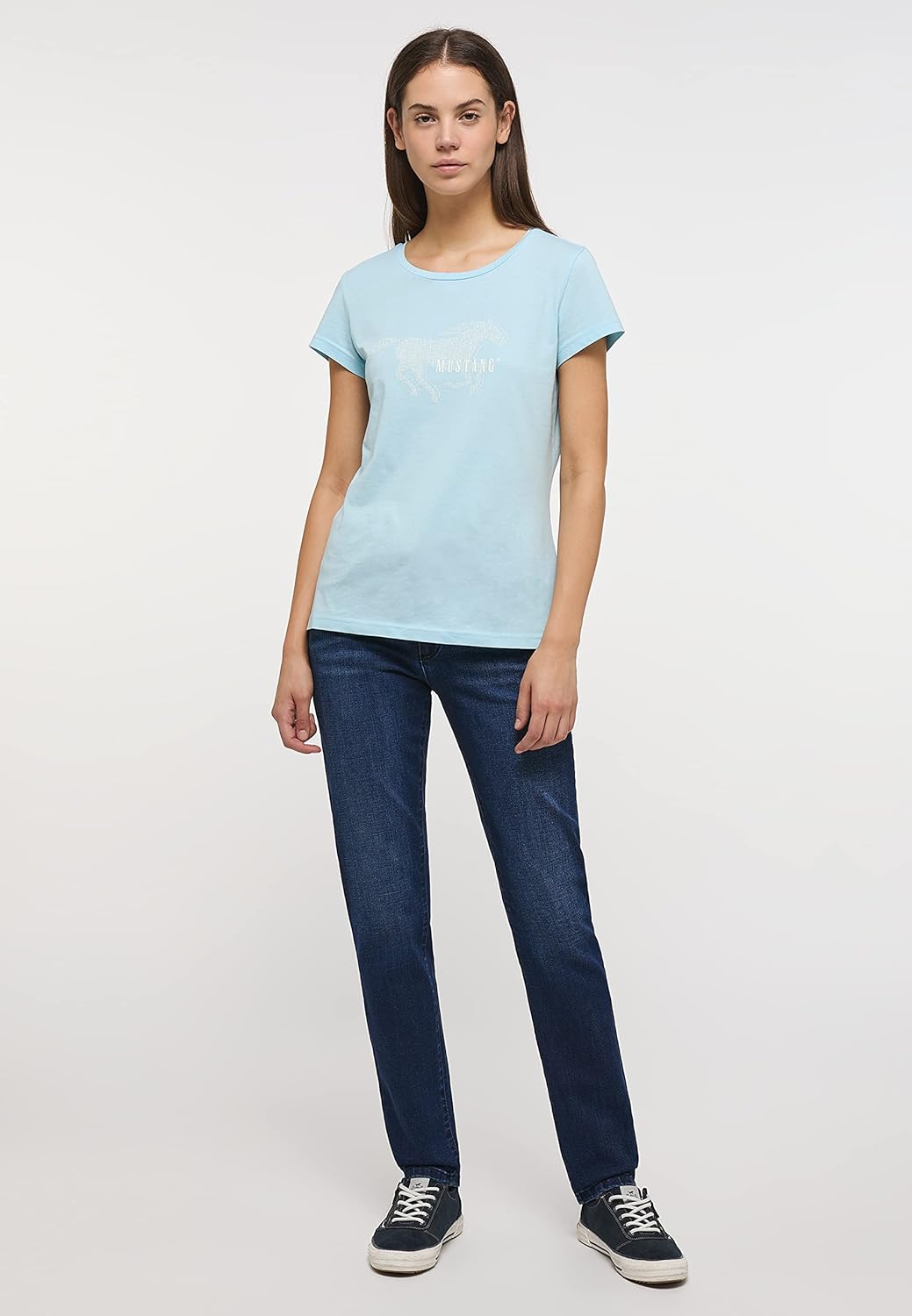 MUSTANG Damen Jeans Hose Crosby Relaxed Slim 26W / 30L Blau, 26W / 30L Blau