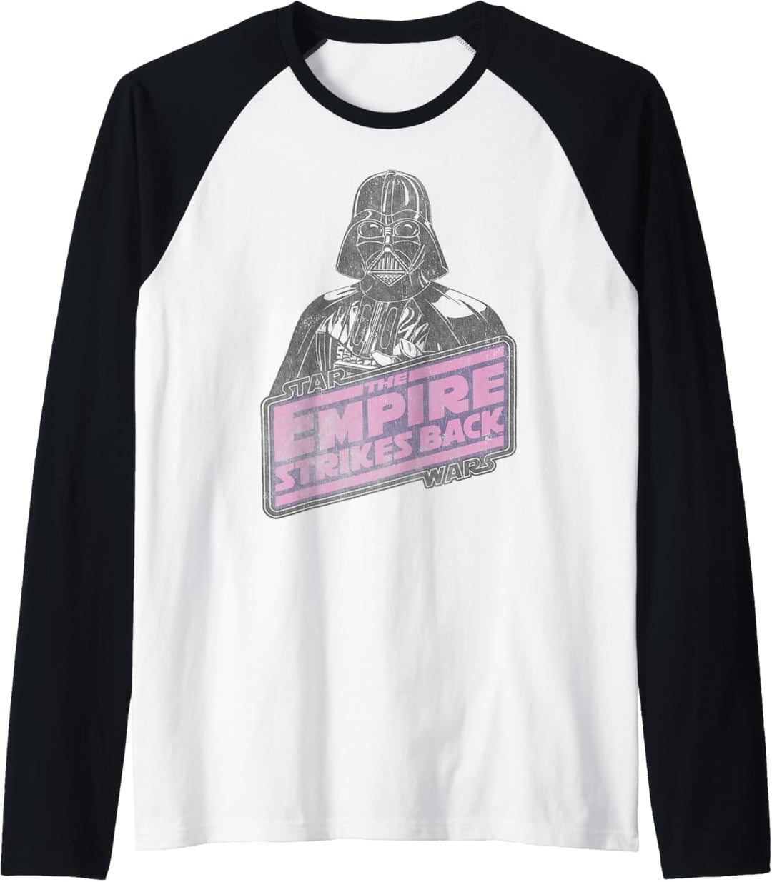 Star Wars Vintage Vader Logo Raglan