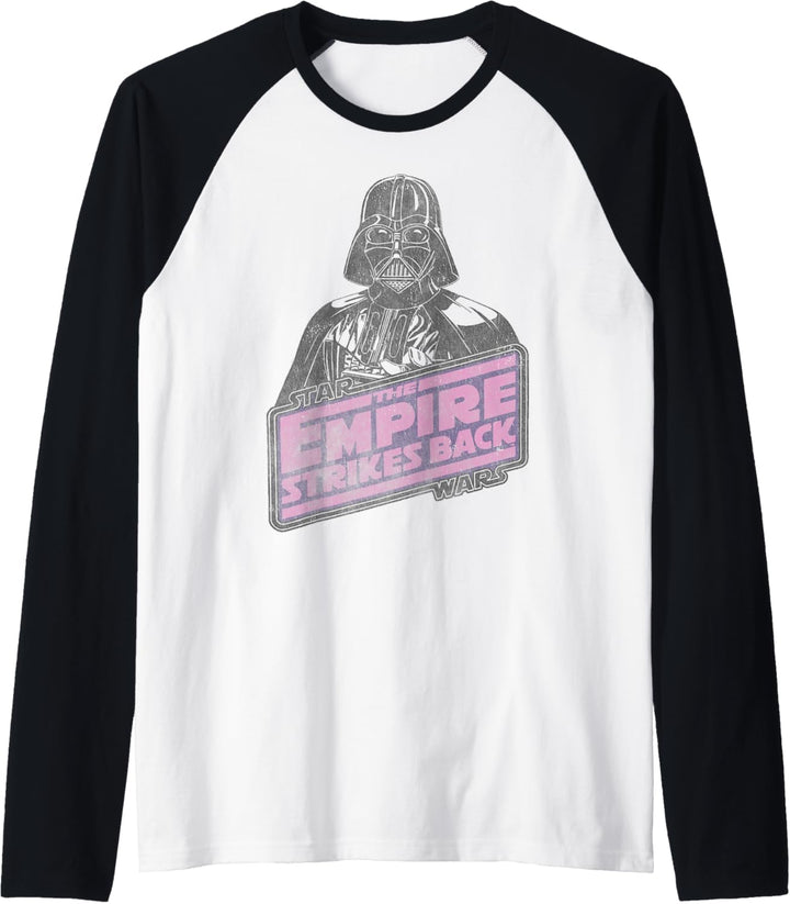 Star Wars Vintage Vader Logo Raglan