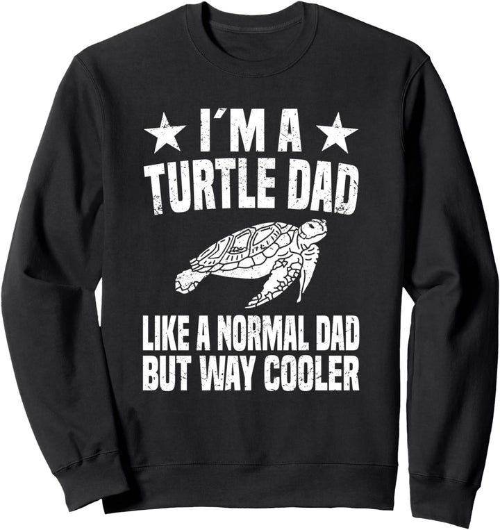 Schildkröte Papa Vatertag Haustier Wasserschildkröte Reptilien Terrarium Sweatshirt
