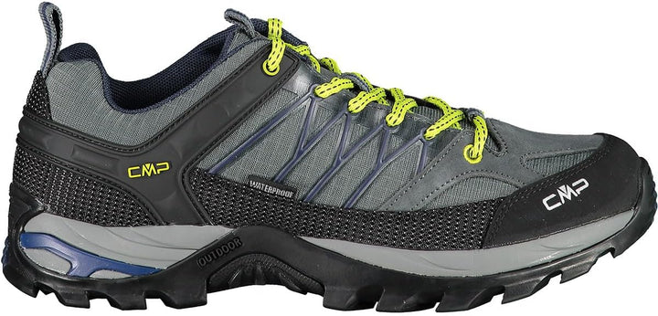 CMP Herren Rigel Low Shoe Wp Trekking-& Wanderhalbschuhe 46 EU Grey B Blue, 46 EU Grey B Blue