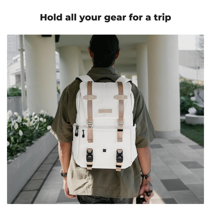 K&F CONCEPT Kamerarucksäcke 20L, Grosse Camera Backpack 15,6 Zoll Laptopfach, Spritzwassergeschutzt