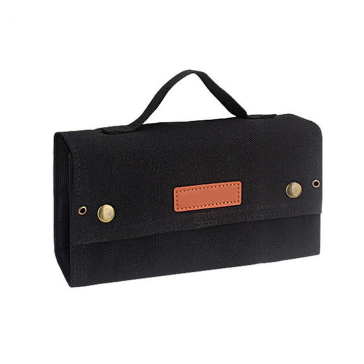 Outdoor Camping Tragbare Picknick Grill Gewürz Flasche Aufbewahrungstasche (Black) Schwarz, Schwarz