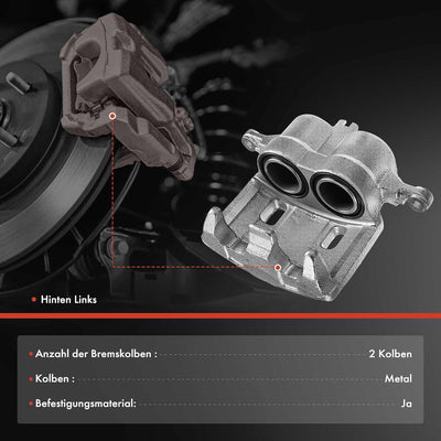 Frankberg 1x Bremssattel Bremszange Vorne Links Kompatibel mit X-Trail T30 2.0L 2.2L 2.5L 2001-2013