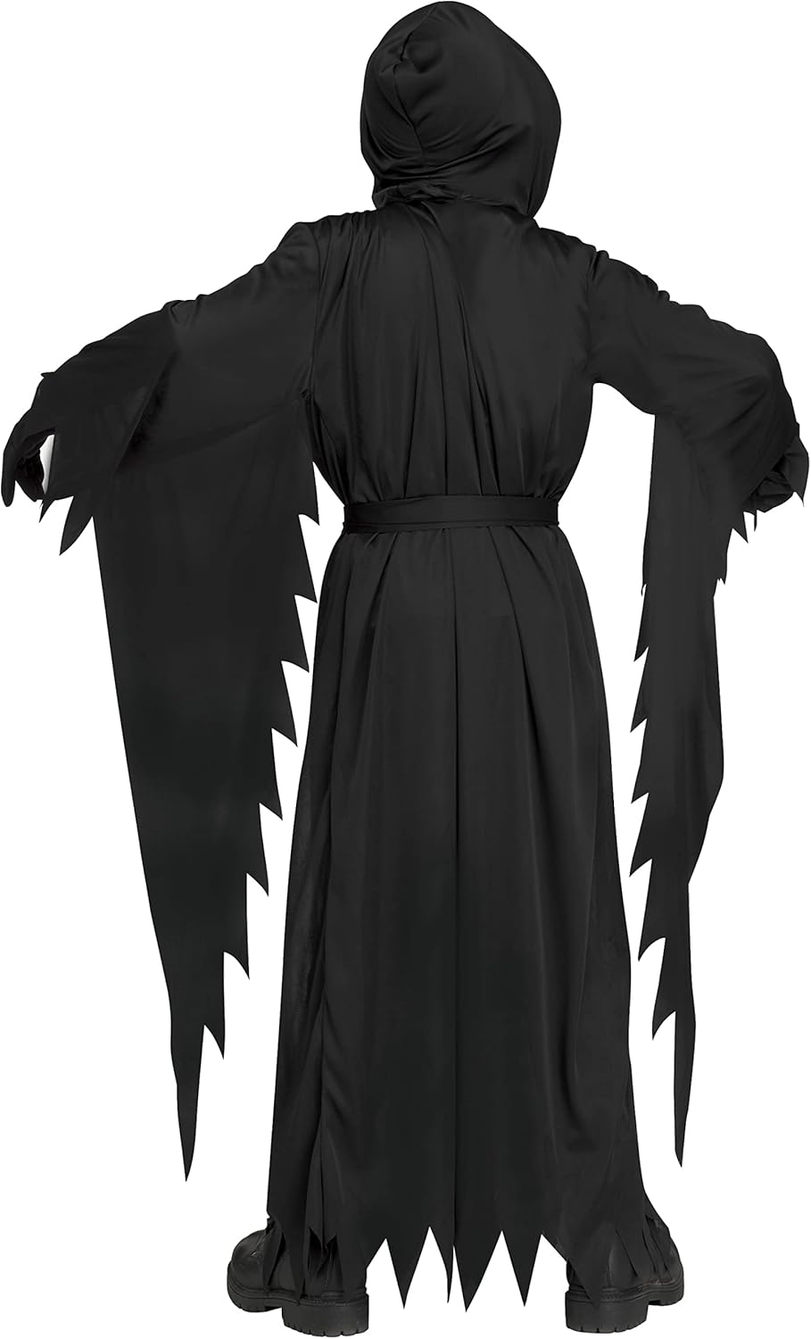 Fun World Scream Ghost Face Kostüm für Erwachsene, Schwarz, Einheitsgrösse, Schwarz, Einheitsgre