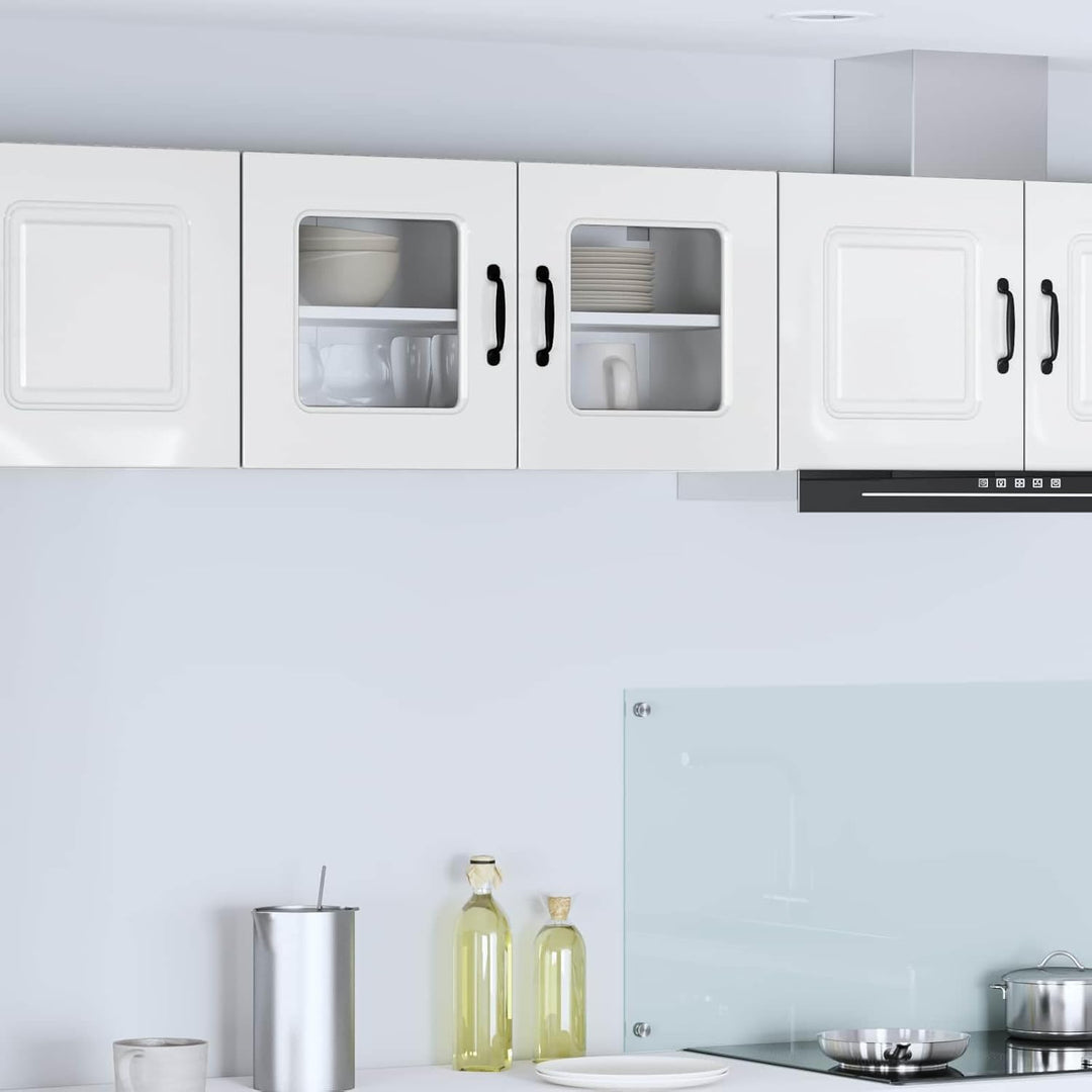 vidaXL Geschirrspülerfront Kalmar Hochglanz Weiss 80 x 31 x 40 cm, Eleganter moderner Küchenregal, g