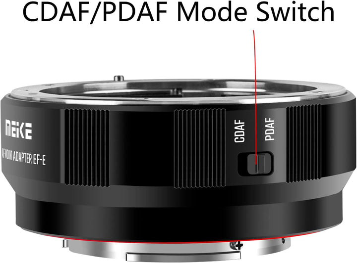 Meike MK-EFTE-B Autofokus-Halterung für Canon EF/EF-S Objektive auf Sony E Mount Kameras A7SII A7 A6