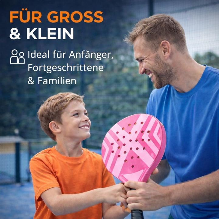 Padelschläger Set für Erwachsene Profi Racket – mit Meshtasche Padel Tennis Schläger für Anfänger un