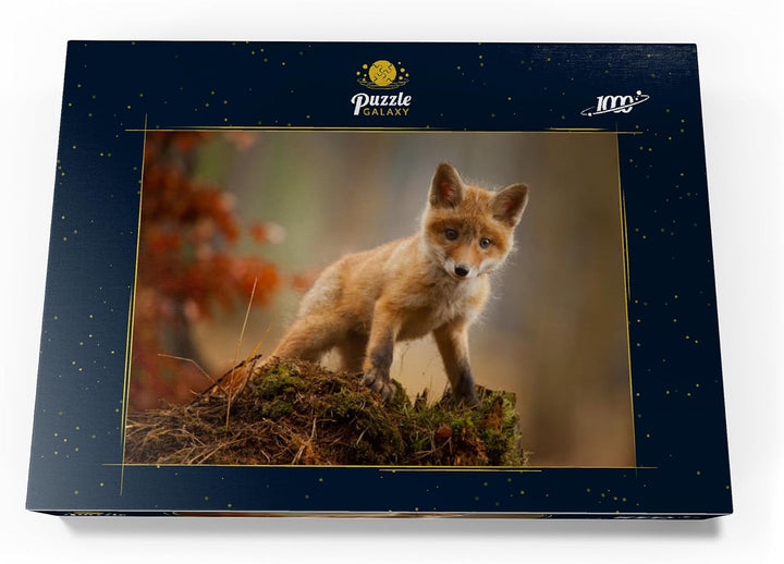 EIN junger, neugieriger Fuchs im Wald - Premium 1000 Teile Puzzle - MyPuzzle Sonderkollektion von Pu