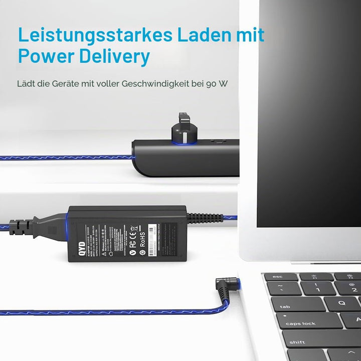 QYD 90W Netzteil Notebook ladegerät für Laptop Ladekabel Acer Aspire 5740 5740G 5741 5741G 5742 5742
