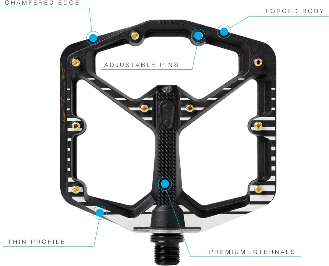 CRANKBROTHERS Stamp-1 Pedale Dunkelgrünes Grün L Stempel 7, Dunkelgrünes Grün L Stempel 7