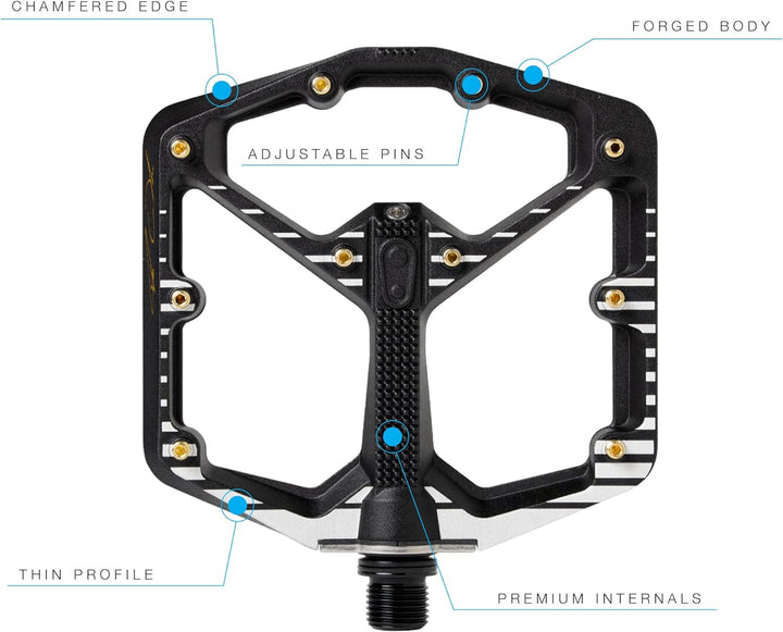 CRANKBROTHERS Stamp-1 Pedale Dunkelgrünes Grün L Stempel 7, Dunkelgrünes Grün L Stempel 7