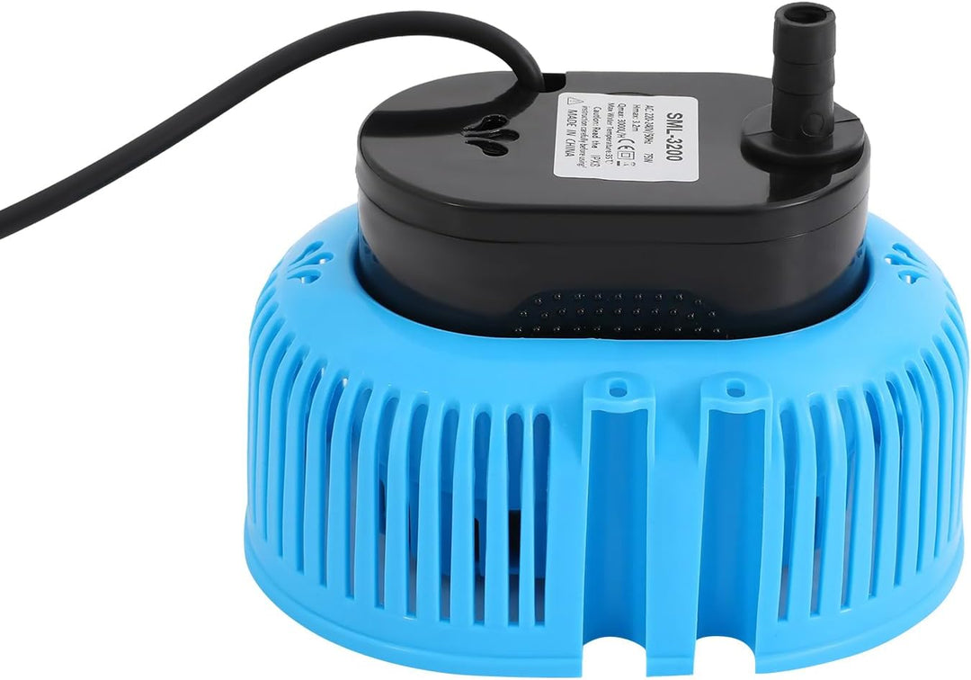 Schmutzwasser Tauchpumpe Poolabdeckpumpe 75W 3000l/h IPX8 für Brunnen Teich | Poolabdeckungspumpe Fl