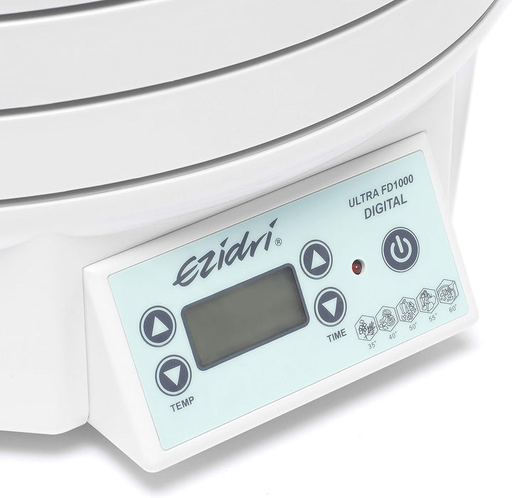 EZIDRI FD1000 ULTRA Digital - Dörrautomat mit grosser Kapazität (5 Siebe erweiterbar auf 30), gleich