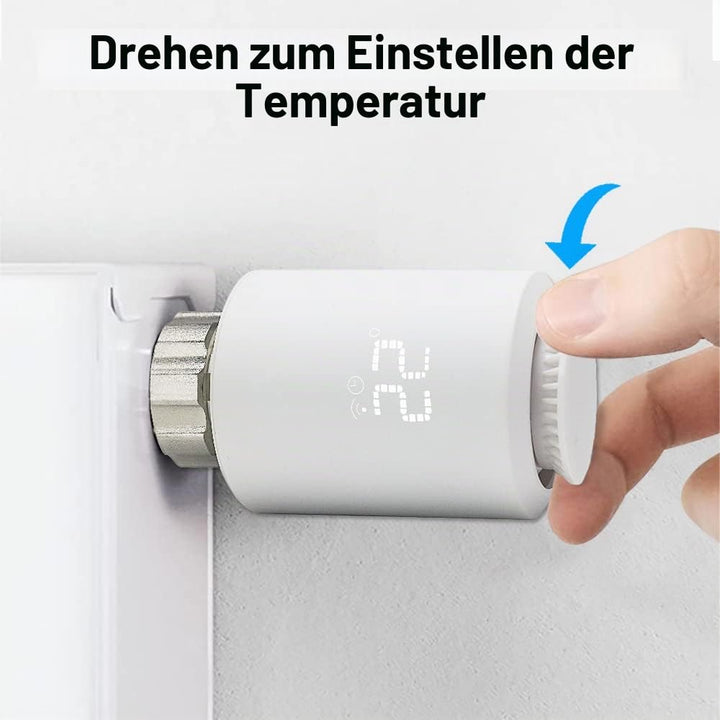 KETOTEK Smart Heizkörperthermostat Zigbee, Digitales Thermostat Heizung für Heizkörper Programmierba