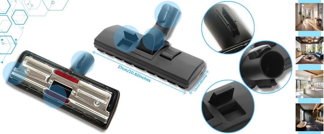 Premium Staubsaugerdüse Bodendüse kompatibel mit Miele S8,S6,S5,S4,S2, S1,C1,C2,C3,H1 Complete, Comp