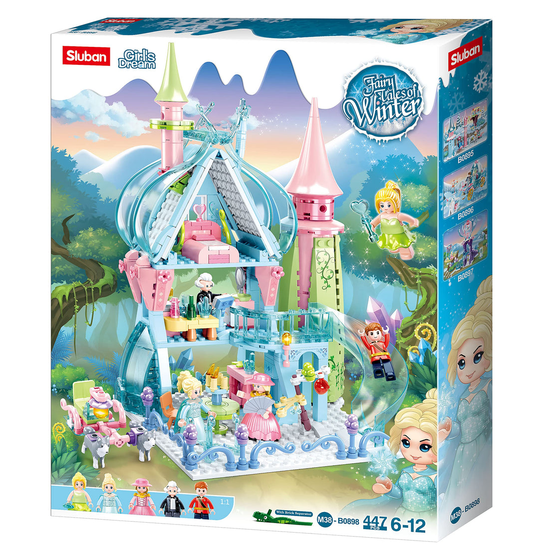 Sluban M38-B0898 of Winter – Fairy Tale Castle, 447 Stück, Mehrfarbig