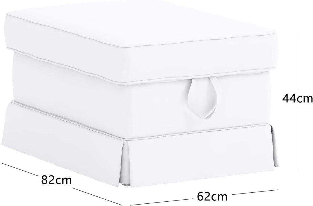HomeTown Market Strapazierfähiger Sofabezug Ersatz kompatibel für IKEA Ektorp Ottomane Cover. Slipco