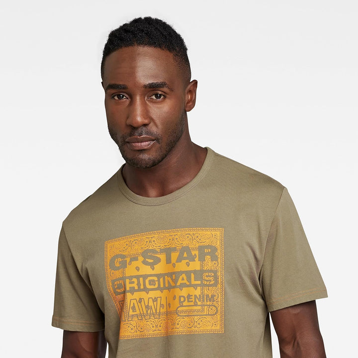 G-STAR RAW Damen Originals Label Regular T-Shirt M Grün (Shamrock D23158-336-2199), M Grün (Sha