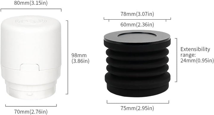 Kaffeemühle Einzeldosis-Trichter, kompatibel mit Baratza Encore Kaffeemühle, Silikonbalg mit mentale