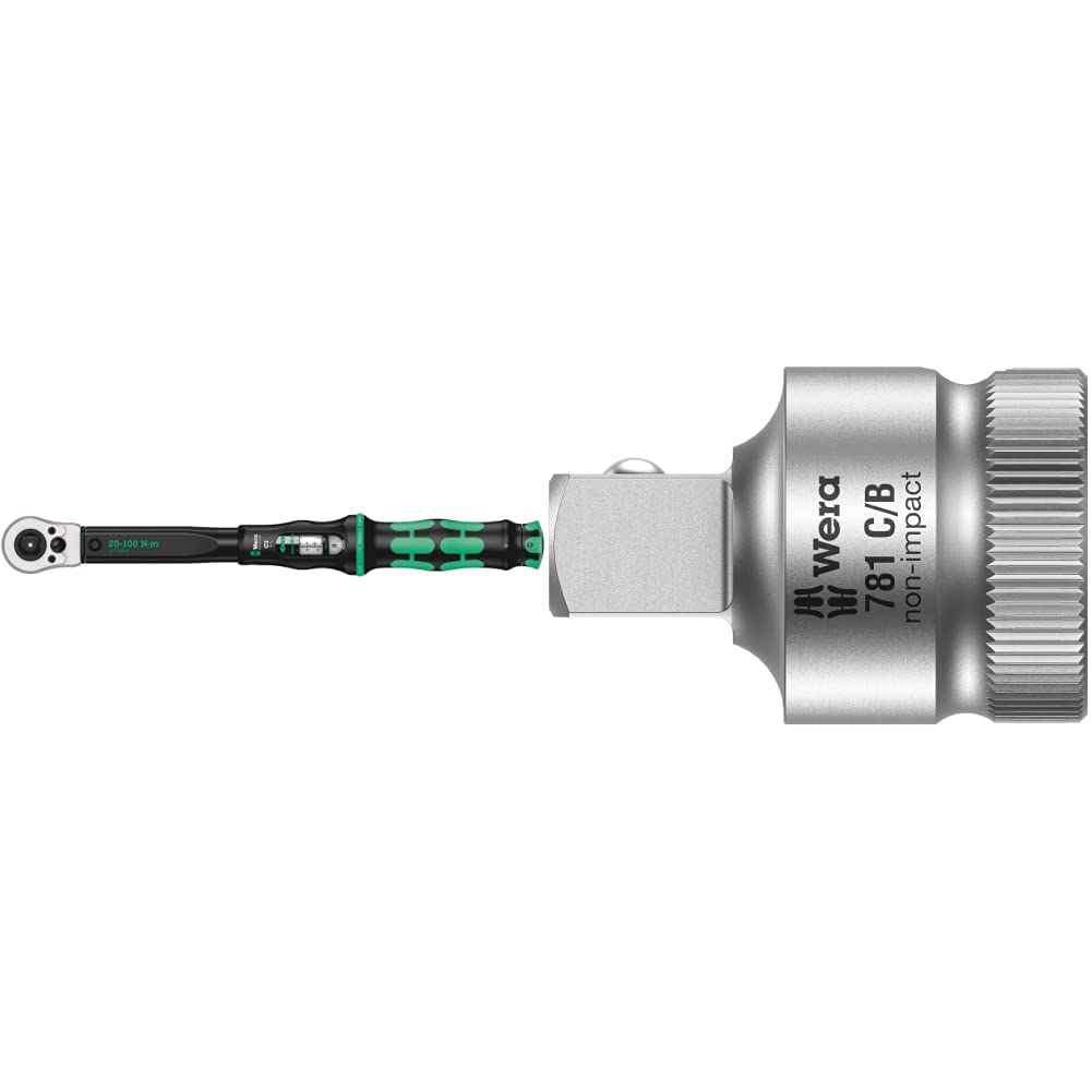 Wera 05075625001 Click-Torque C 2 Push R/L, einstellbarer Drehmomentschlüssel, 1/2", 20-100 Nm & 781