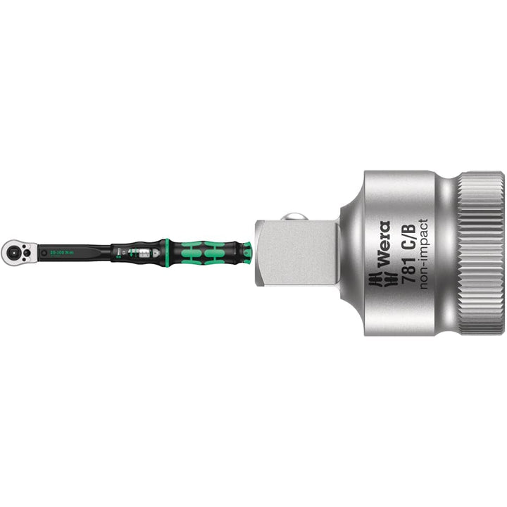 Wera 05075625001 Click-Torque C 2 Push R/L, einstellbarer Drehmomentschlüssel, 1/2", 20-100 Nm & 781